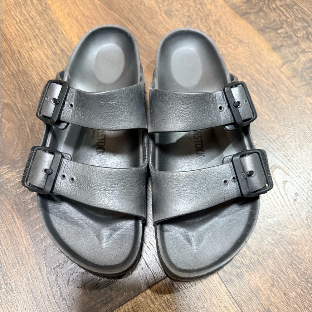 Birkenstock Charcoal Double Strap Sandals sz 37